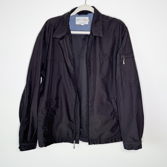 Quicksilver Black Mens Zip‎ Up Jacket Size Medium - Picture 1 of 9